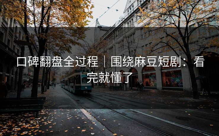 口碑翻盘全过程|围绕麻豆短剧:看完就懂了 口碑翻盘全过程|围绕麻豆短剧:看完就懂了